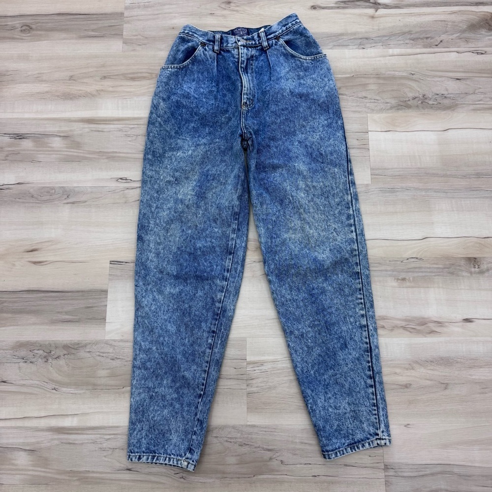 Vintage Palmettos Acid Bleach Wash Jeans Ladies Jeans wear 10% cotton  Sz 9